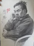 传奇工作室素描半身像