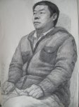 传奇工作室素描半身像
