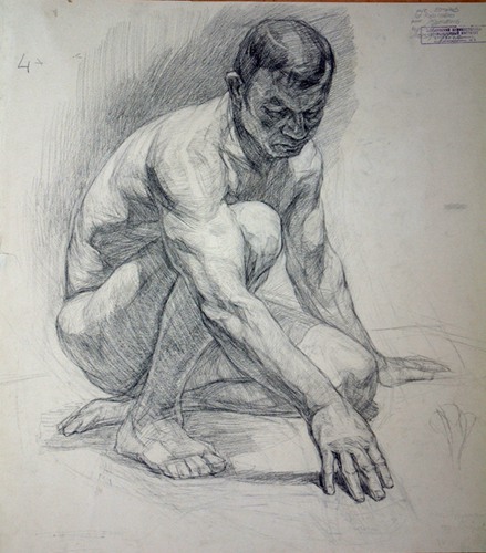 列宾美术学院77幅人体经典素描画像