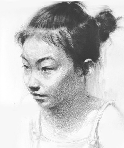 鲁迅美术学院35幅优秀学生素描画像