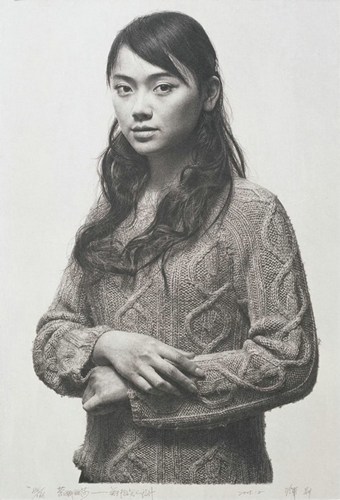 冷峻的超现实主义素描人物与静物画