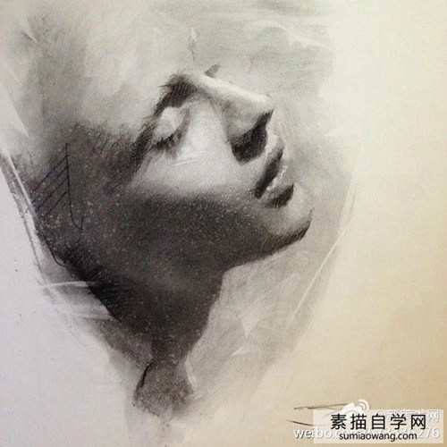 凯西·鲍克素描:美丽女人的九幅画像