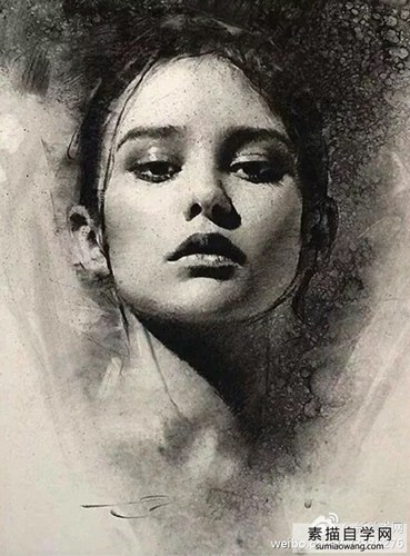 凯西·鲍克素描:美丽女人的九幅画像