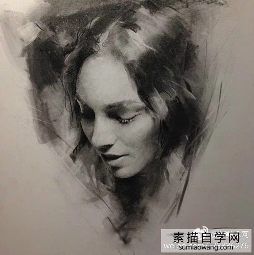 凯西·鲍克素描:美丽女人的九幅画像