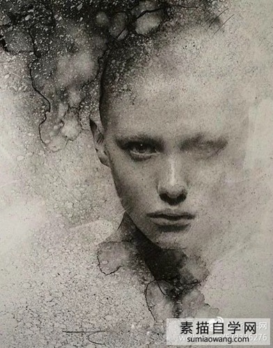 凯西·鲍克素描:美丽女人的九幅画像