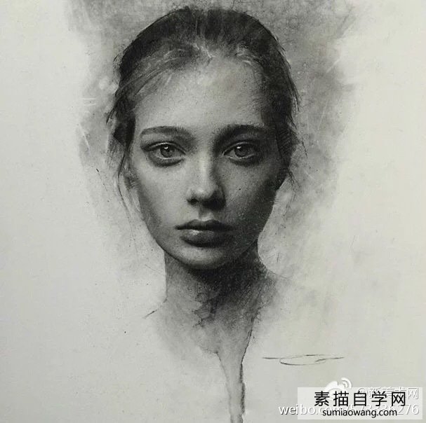 凯西·鲍克素描:美丽女人的九幅画像