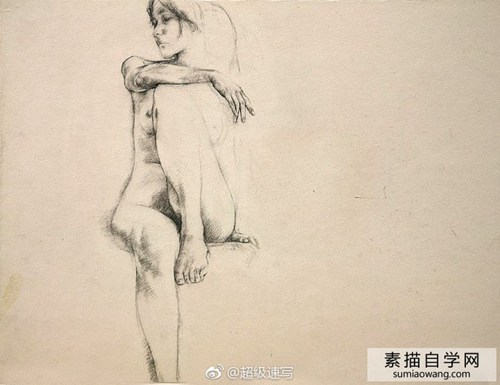 何多玲的人物素描欣赏光影素描