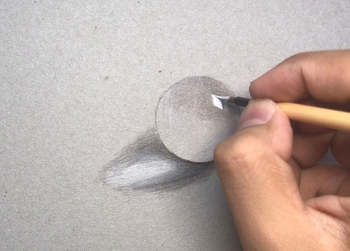 透明玻璃球素描课程，球体绘画，透明玻璃绘画