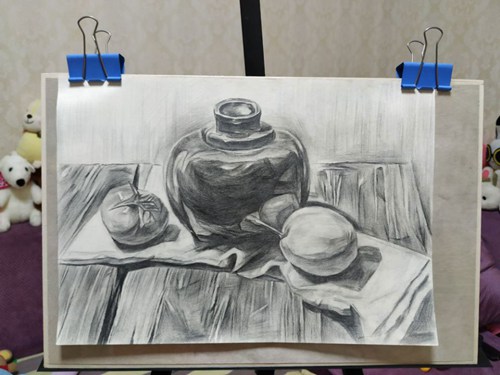 静物素描画的怎么样？学生素描作业点评