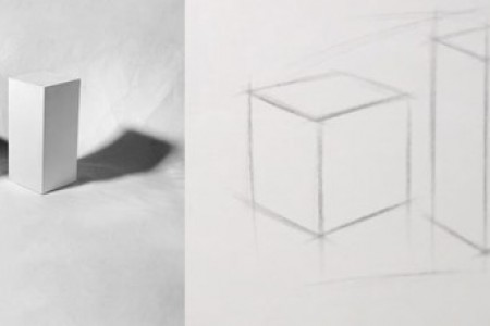 正方体 长方体组合素描图片 视频教程