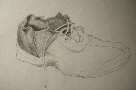 休闲皮鞋草图的分步绘制方法