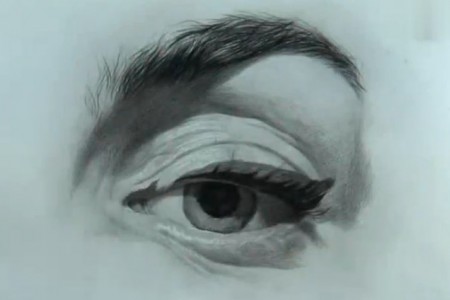 刘斌先生的素描:教你在脸上画眼睛和点线